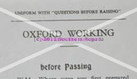 Oxford Working - Passing Question Card - Click Image to Close